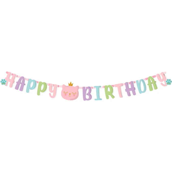 Γιρλάντα Birthday Γατούλα Πριγκίπισσα 2m