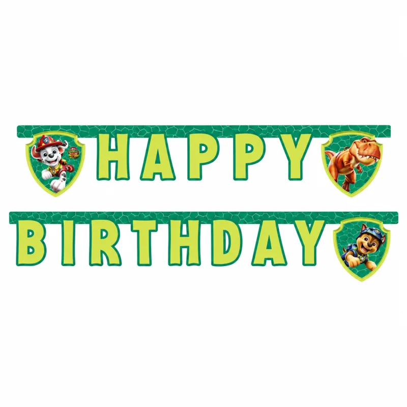 Γιρλάντα Happy Birthday - Paw Patrol Dino Movie (200 cm)