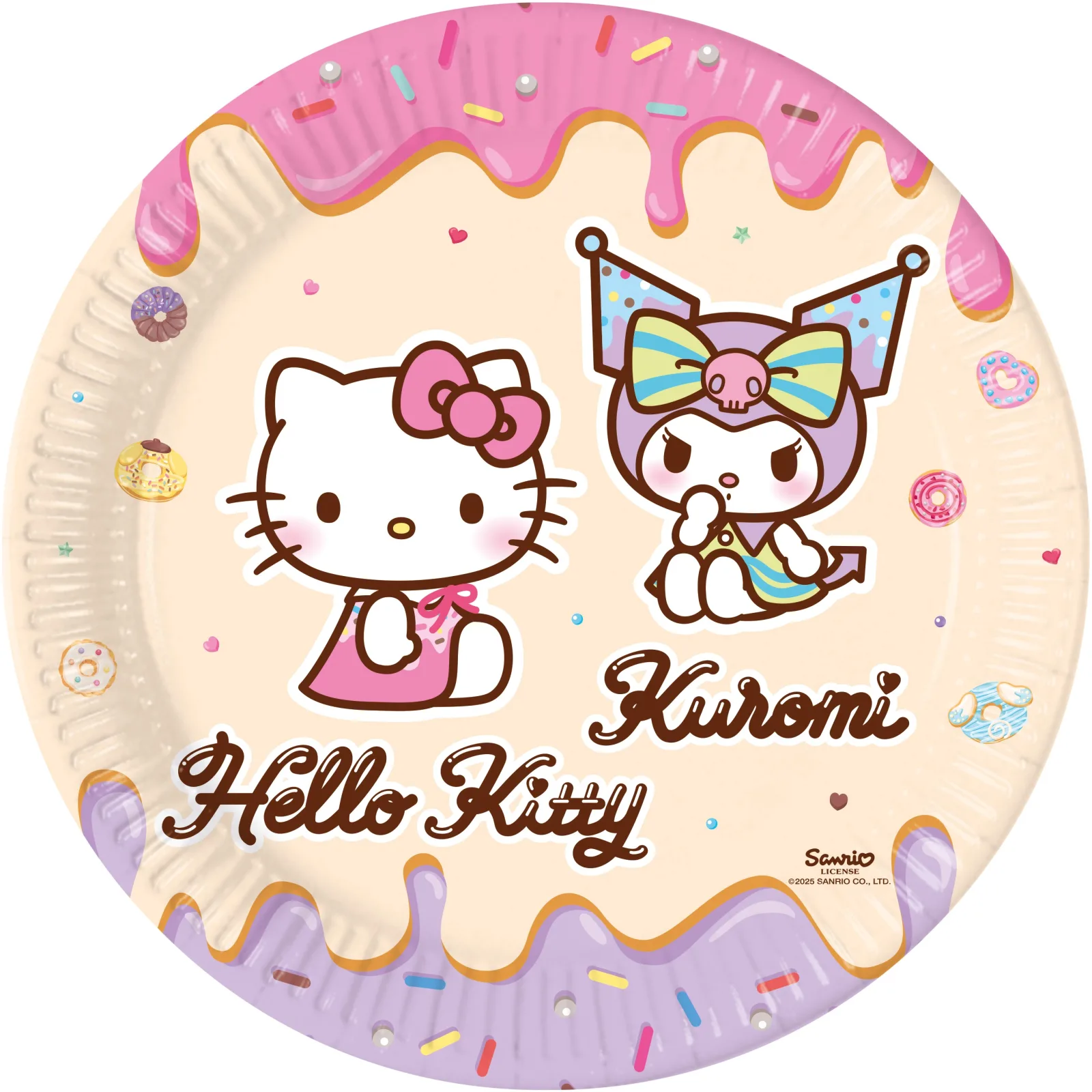 Πιάτα πάρτι Hello Kitty &amp; Kuromi (8 τεμ)