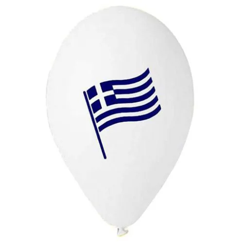12" Μπαλόνι τυπωμένο Ελληνική σημαία (25 τεμ)