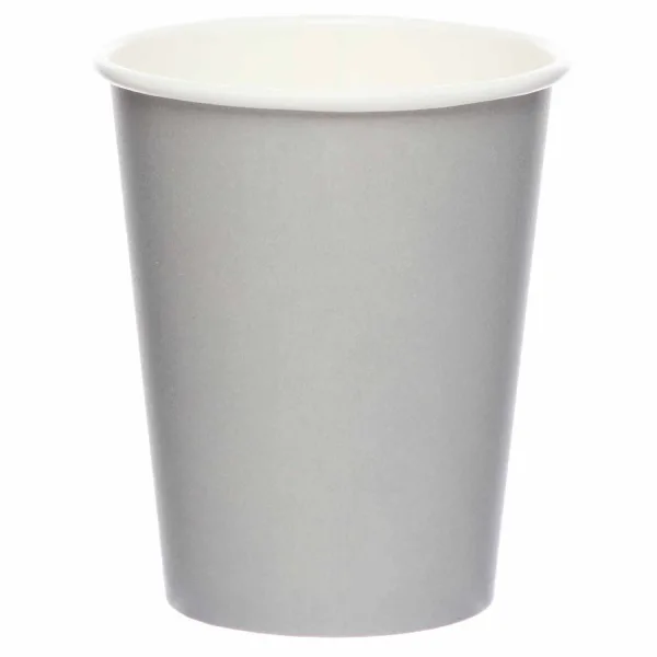 Ποτήρια χάρτινα γκρι Graphite (8 τεμ)