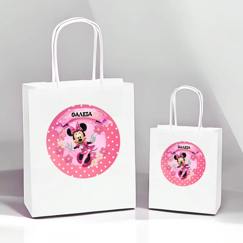 Άσπρη Τσάντα Δώρου Minnie Mouse