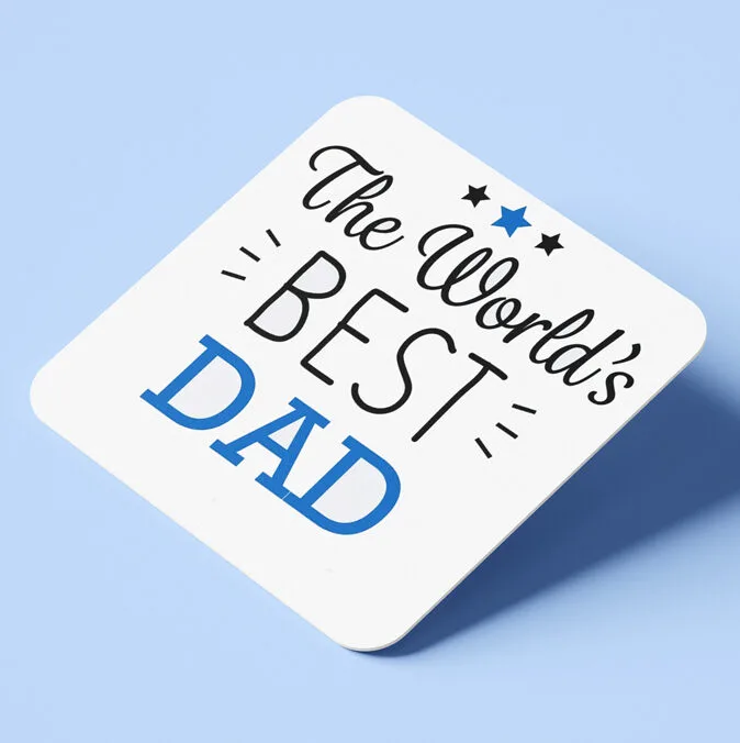 Σουβέρ ξύλινο για μπαμπά – World's Best