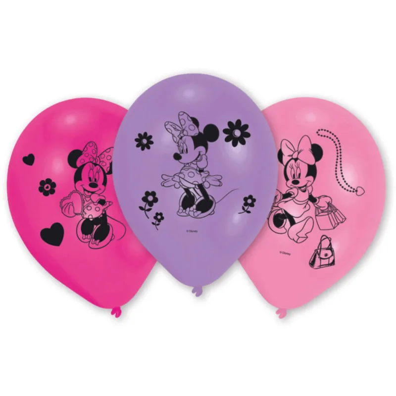 Σετ Λάτεξ Μπαλόνια – Minnie Mouse (10 τεμ)