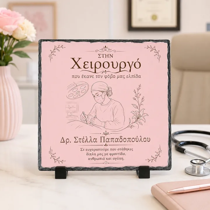 Πέτρινη Κορνίζα Για Γιατρό - Χειρουργός