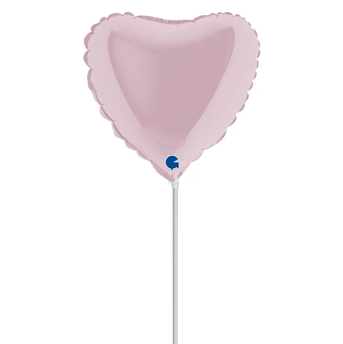 10" Mini Shape μπαλόνι παστέλ ροζ Καρδιά