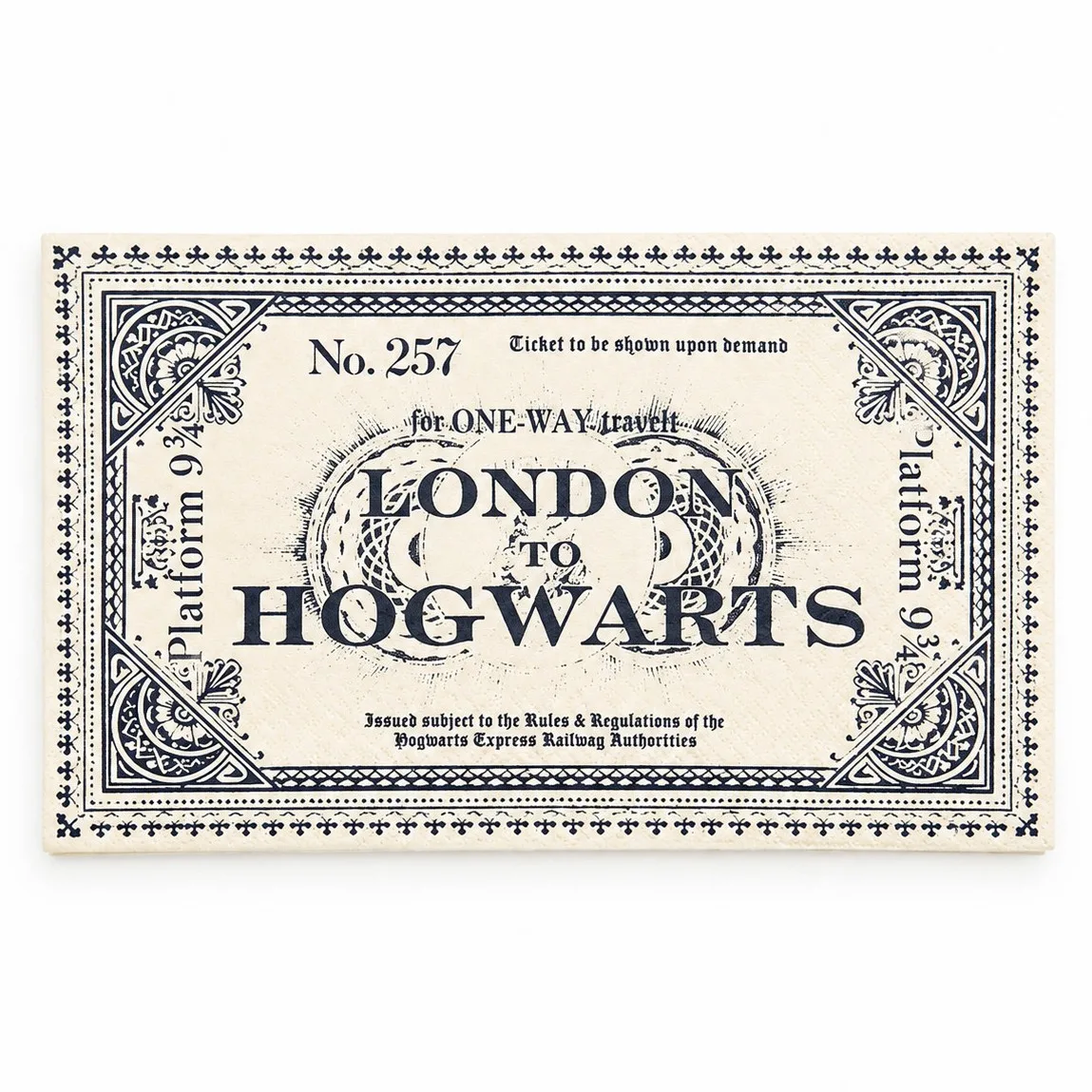 Χαρτοπετσέτες Harry Potter - Εισιτήριο London to Hogwarts (20 τεμ)