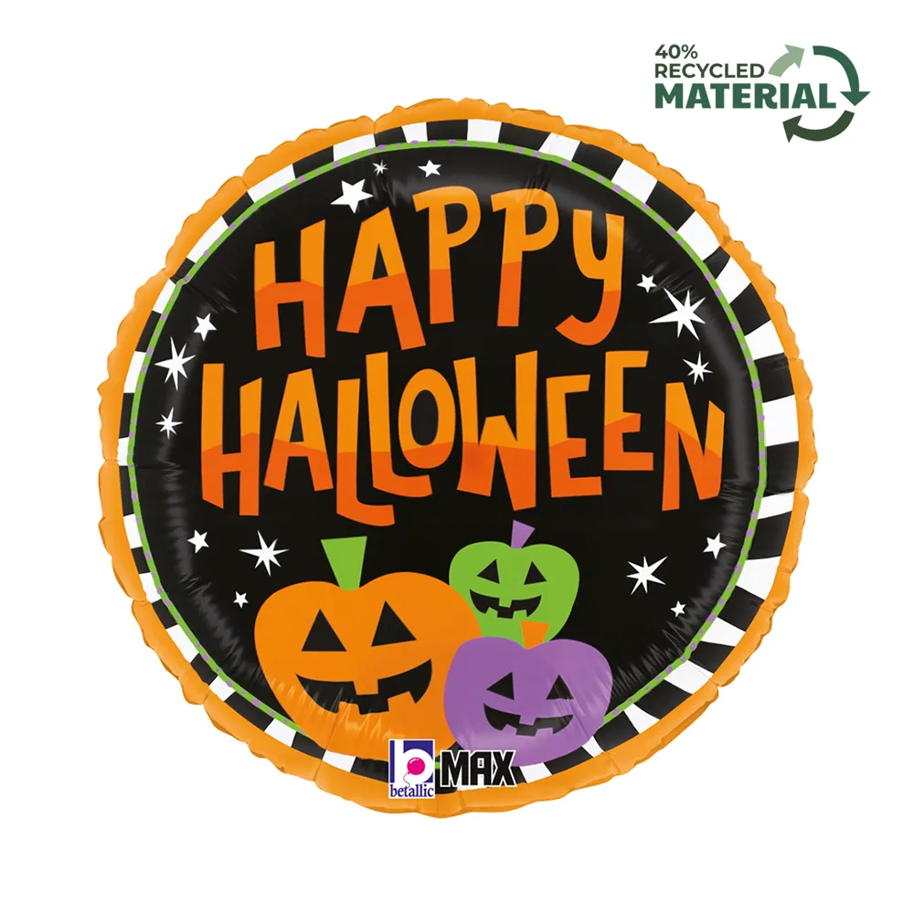 18'' Μπαλόνι Κολοκύθες Happy Halloween