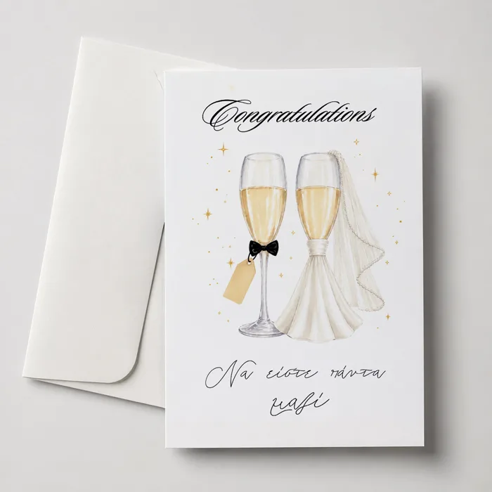 Ευχετήρια Κάρτα Γάμου - Congratulations