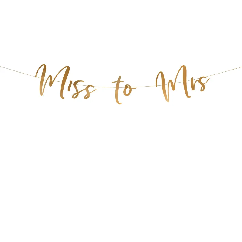 Γιρλάντα για Bachelorette "Miss to Mrs"
