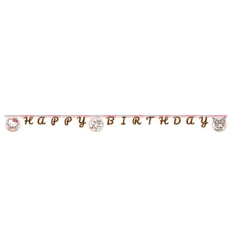 Γιρλάντα Happy Birthday - Hello Kitty &amp; Kuromi (200cm)