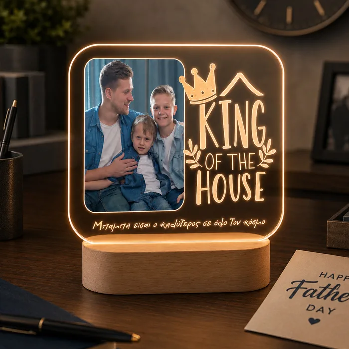 Φωτιστικό LED για Μπαμπά – King of the House