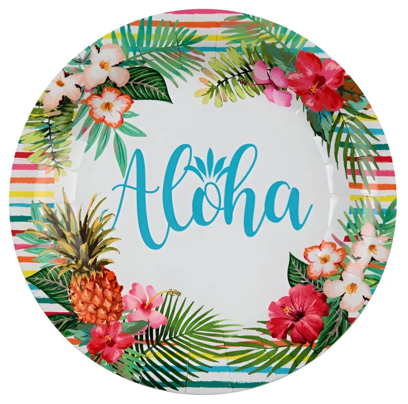 Πιάτα πάρτυ Aloha (10 τεμ)
