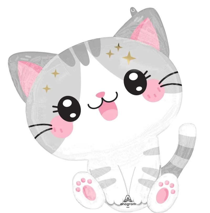 24'' Μπαλόνι Χαριτωμένη Γατούλα ''Kawaii Kitty''