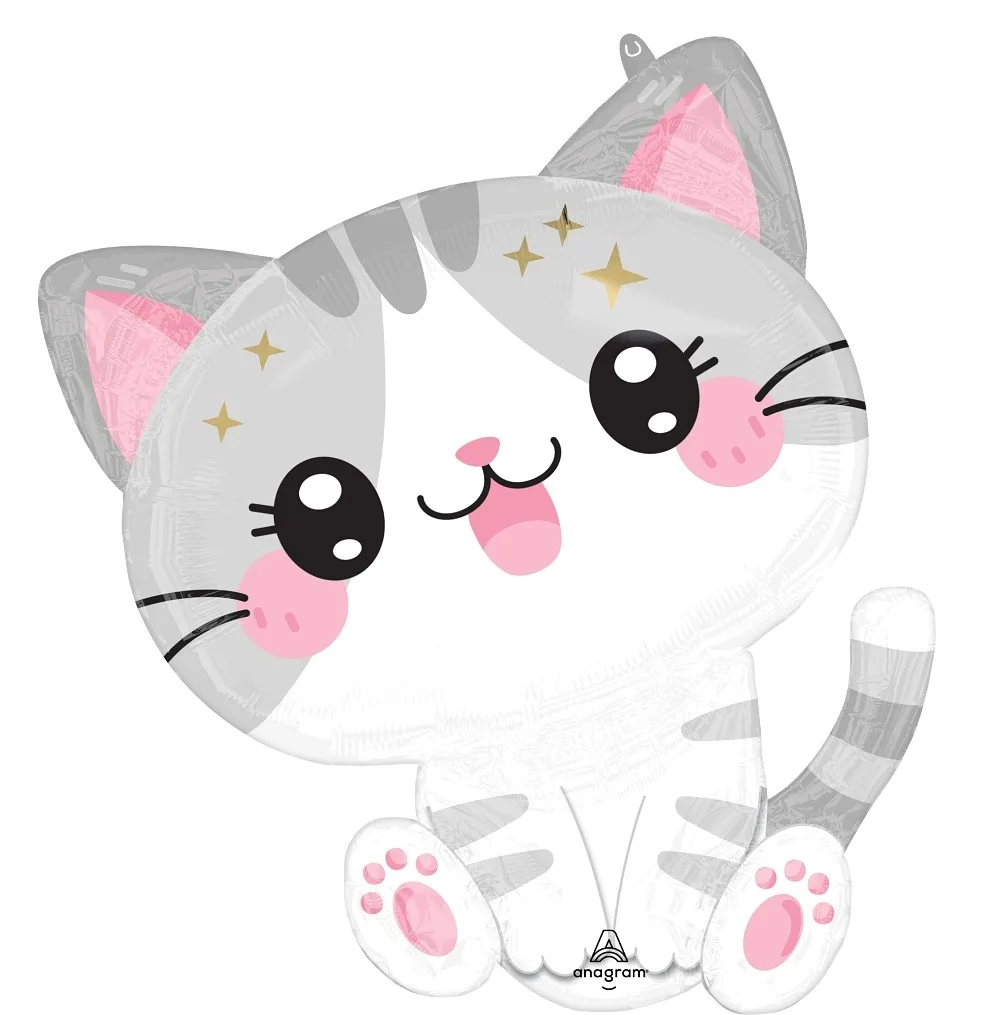 24'' Μπαλόνι Χαριτωμένη Γατούλα ''Kawaii Kitty''