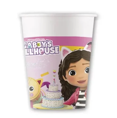 Ποτήρια πάρτυ Gabby's Dollhouse (6 τεμ)
