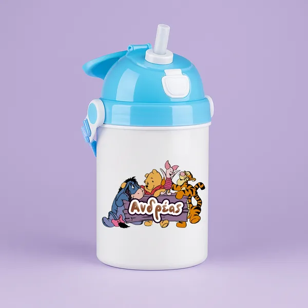 Παιδικό Παγούρι - Winnie The Pooh Μπλε 400ml