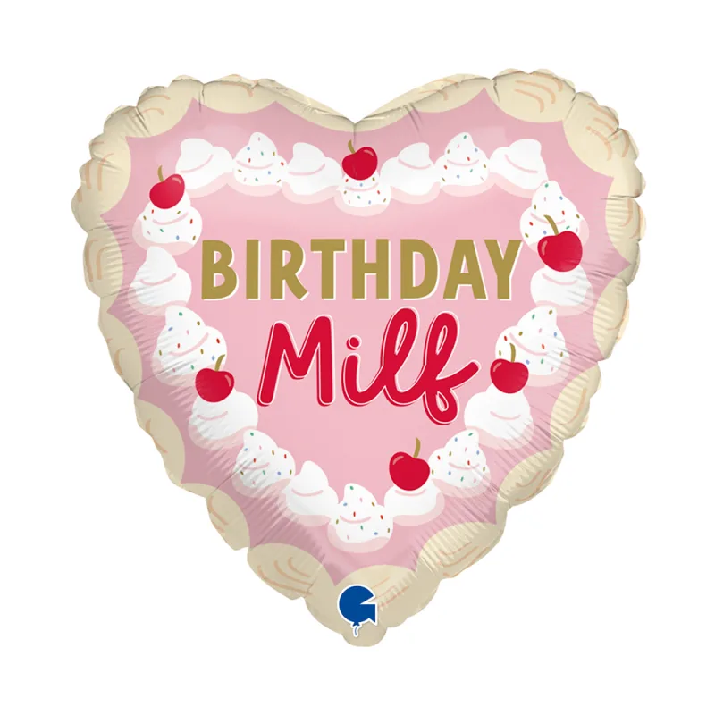 18" Μπαλόνι Καρδιά Birthday Milf