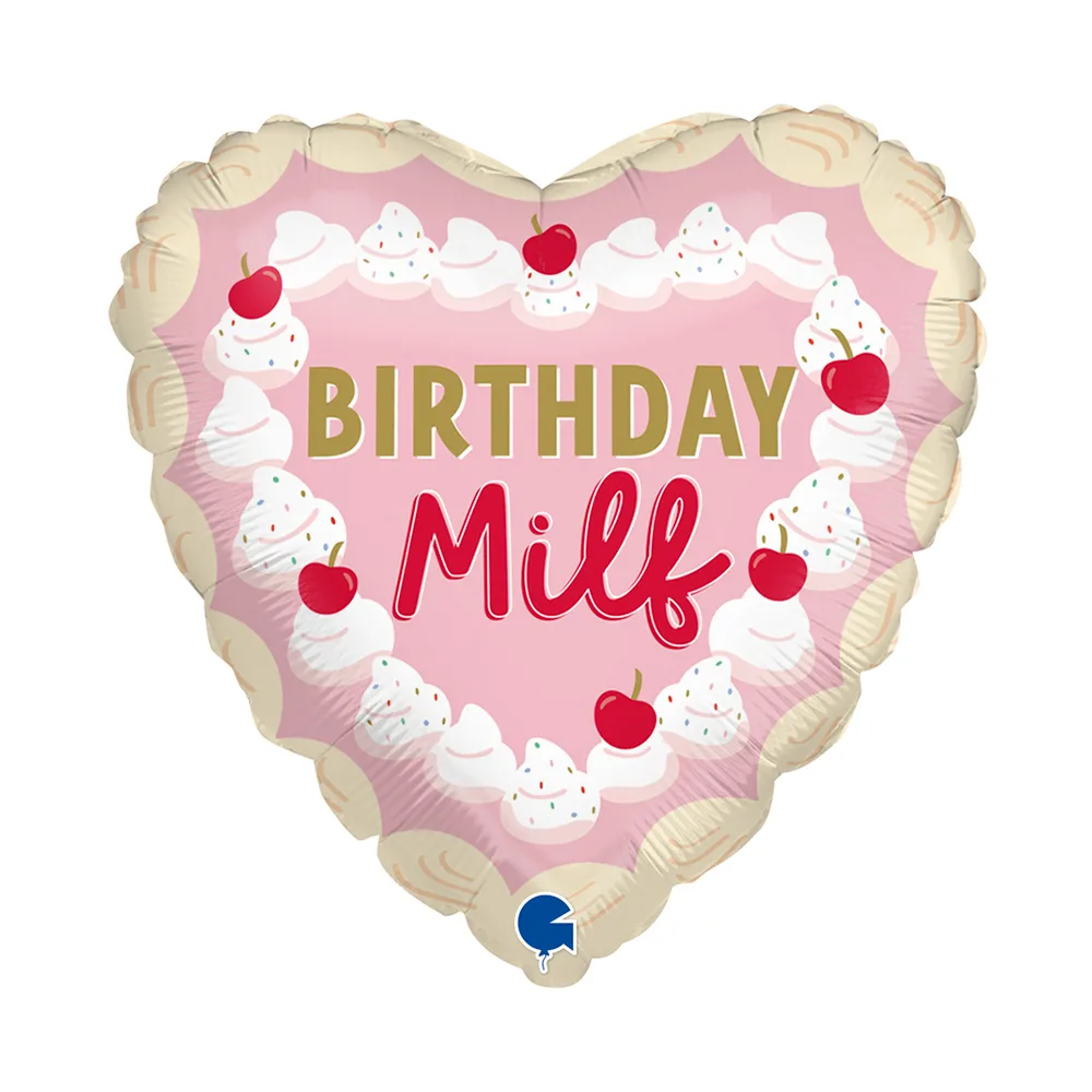 18" Μπαλόνι Καρδιά Birthday Milf