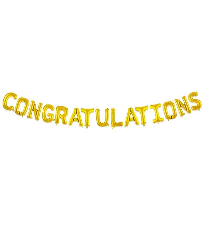Μπαλόνι αποφοίτησης Congratulations (15 τεμ)