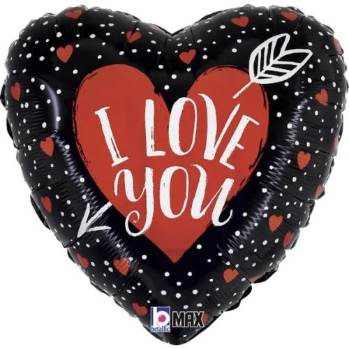 18'' Μπαλόνι Καρδιά με βέλος 'Love You'