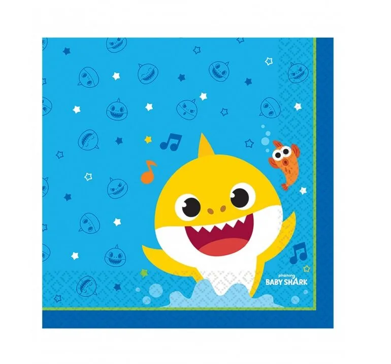 Χαρτοπετσέτες Baby Shark (16 τεμ)