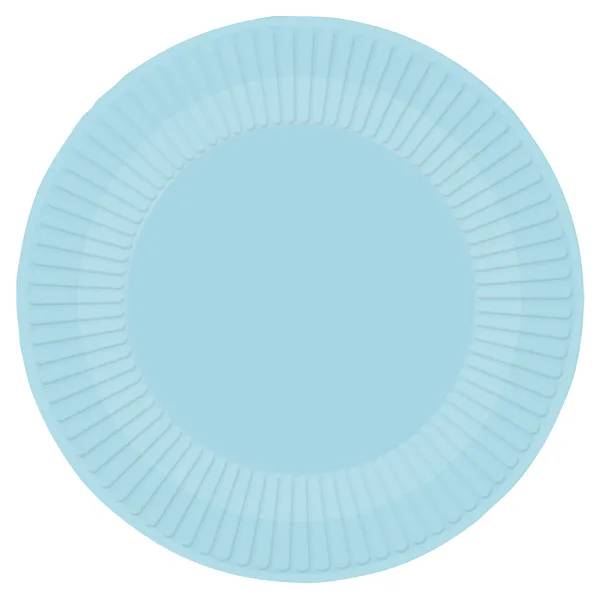 Πιάτα πάρτυ γαλάζια Clear Sky (8 τεμ)