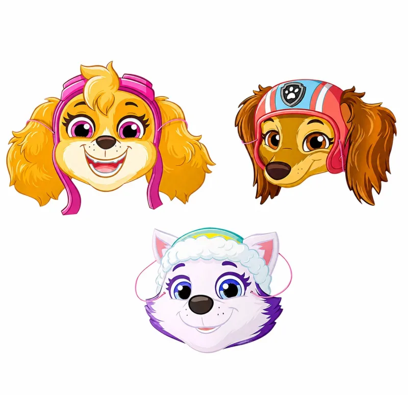 Χάρτινες Μάσκες - Paw Patrol (8 τεμ)