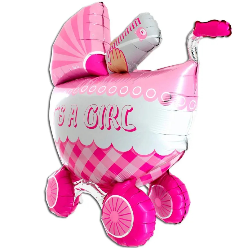 42" Μπαλόνι γέννησης καροτσάκι 3D Girl