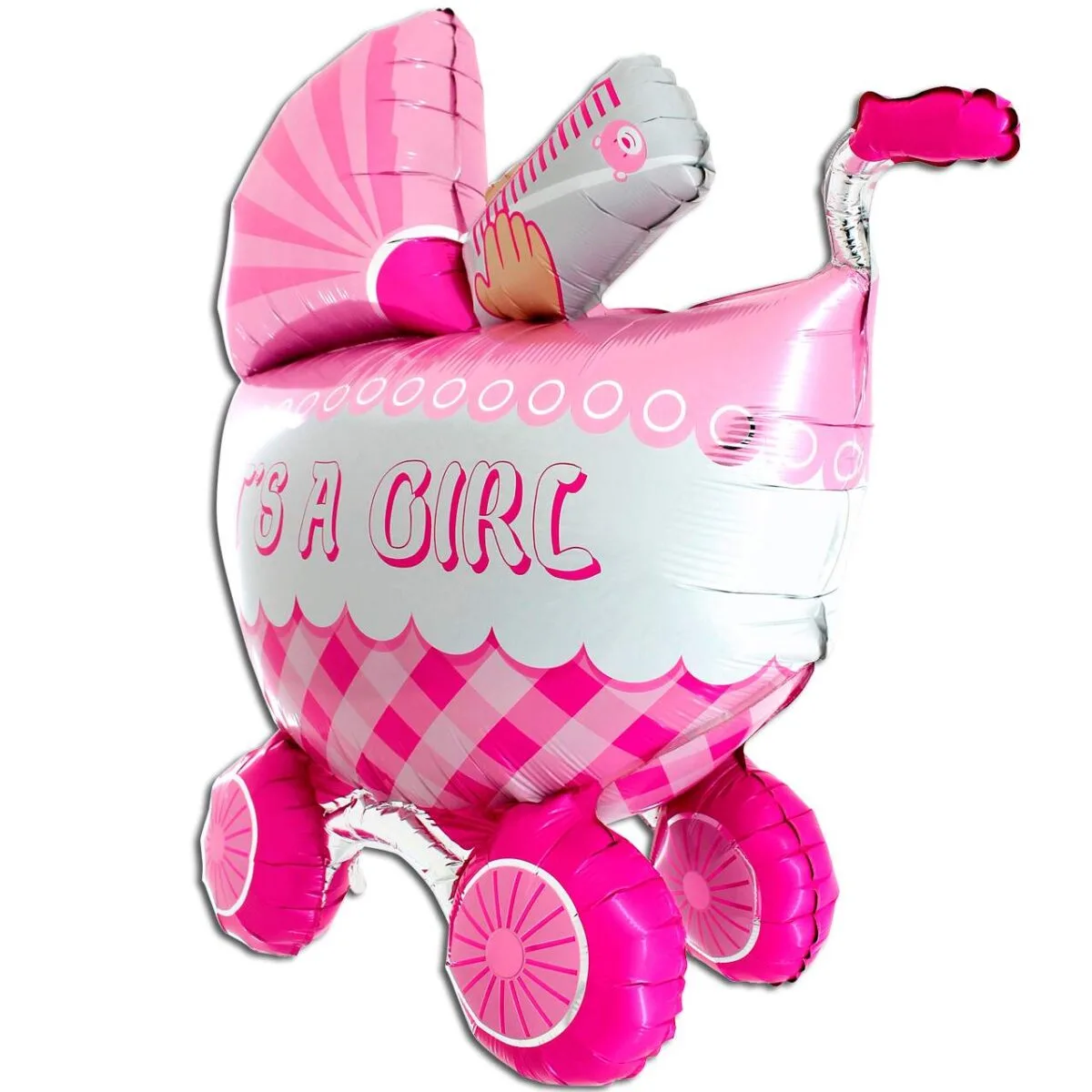 42" Μπαλόνι γέννησης καροτσάκι 3D Girl
