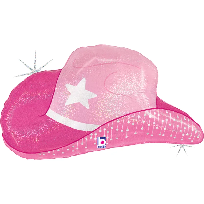 26" Μπαλόνι ροζ Καπέλο Cowgirl