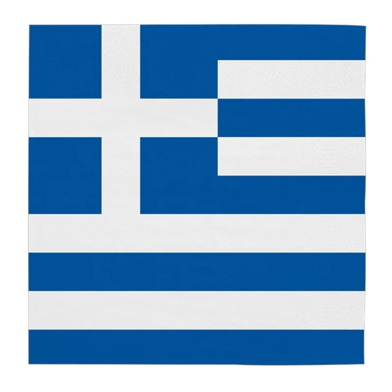 Χαρτοπετσέτες Ελληνική Σημαία (20 τεμ)