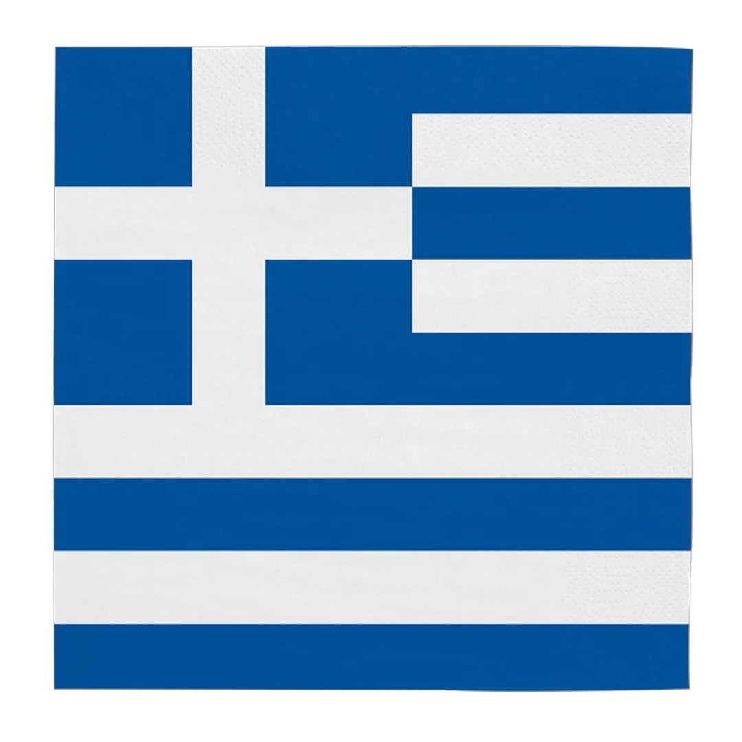 Χαρτοπετσέτες Ελληνική Σημαία (20 τεμ)