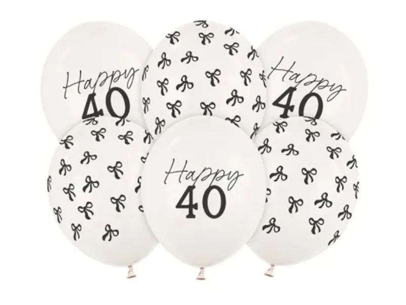 Σετ Μπαλόνια Happy 40 (6 τεμ)