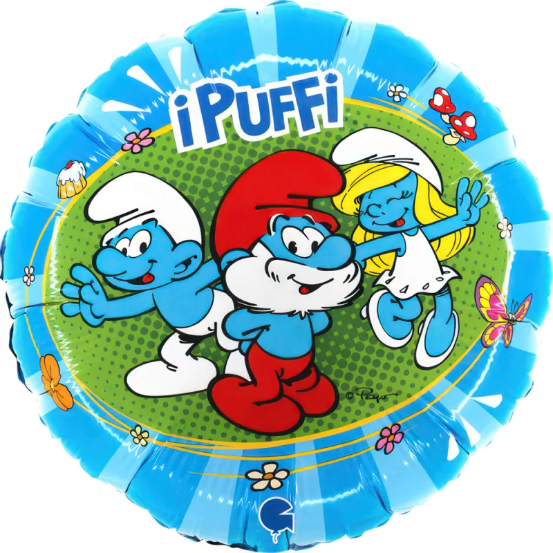 18" Μπαλόνι Στρουμφάκια iPuffi