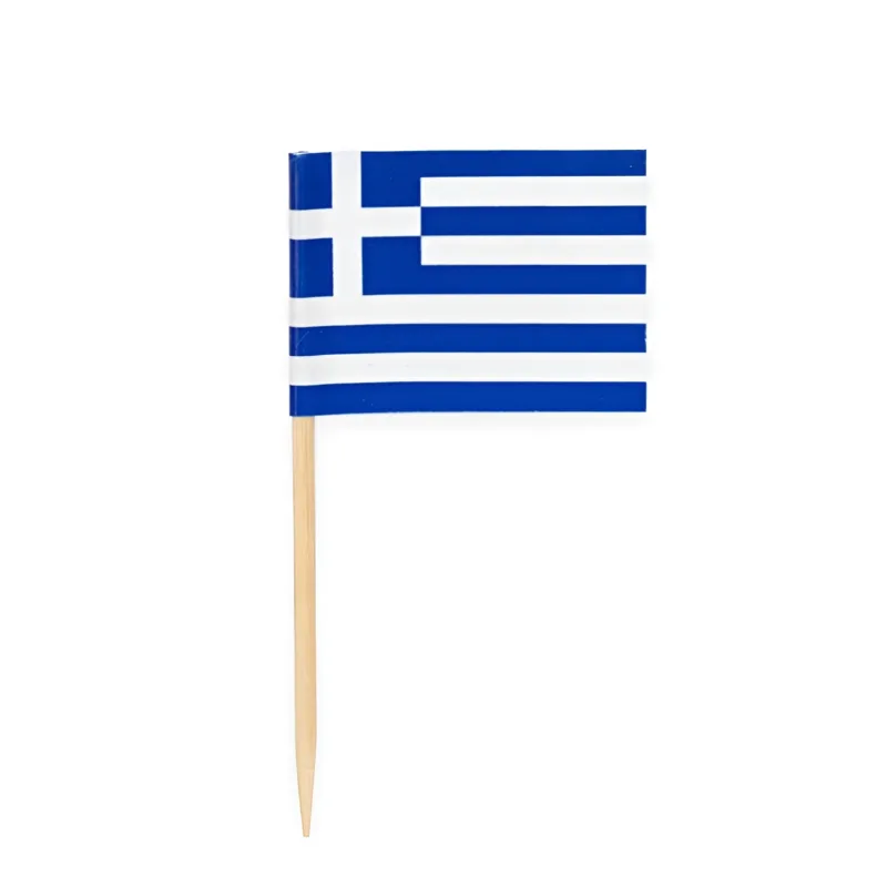 Οδοντογλυφίδες Ελληνική Σημαία (50 τεμ)
