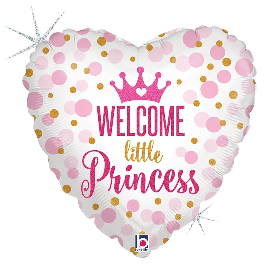 18'' Μπαλόνι γέννησης Καρδιά Little Princess