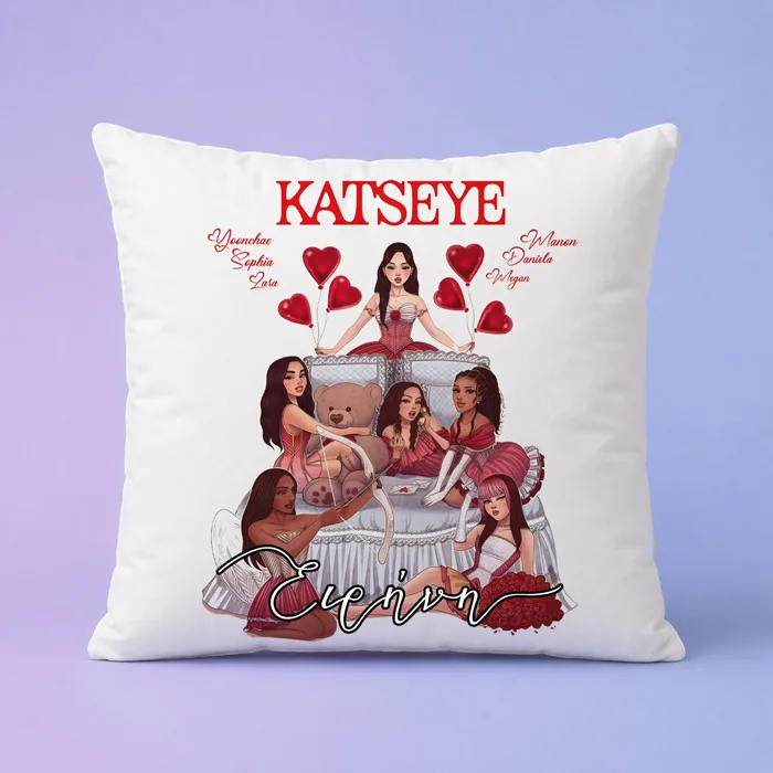 Μαξιλάρι - Katseye cute με όνομα