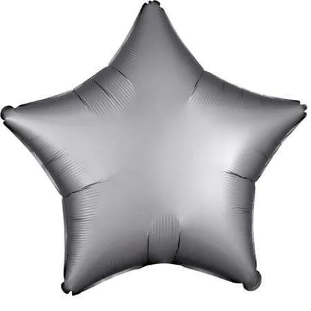 18" Μπαλόνι chrome Γκρι αστέρι