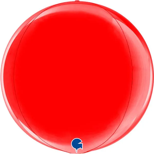 15" Μπαλόνι Κόκκινο Τρισδιάστατη Σφαίρα ORBZ
