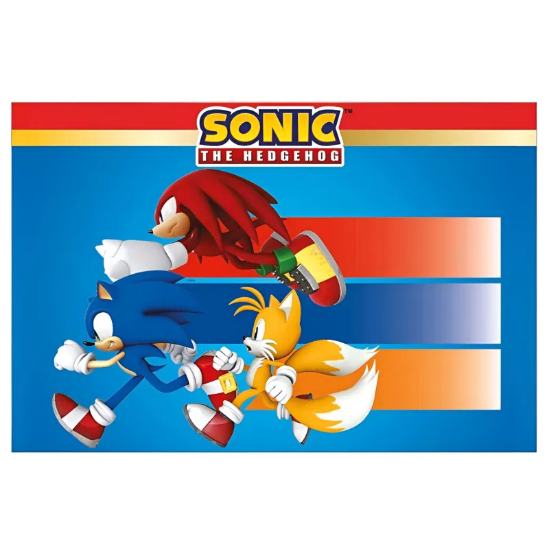 Τραπεζομάντηλο πάρτυ Sonic (180x120cm)