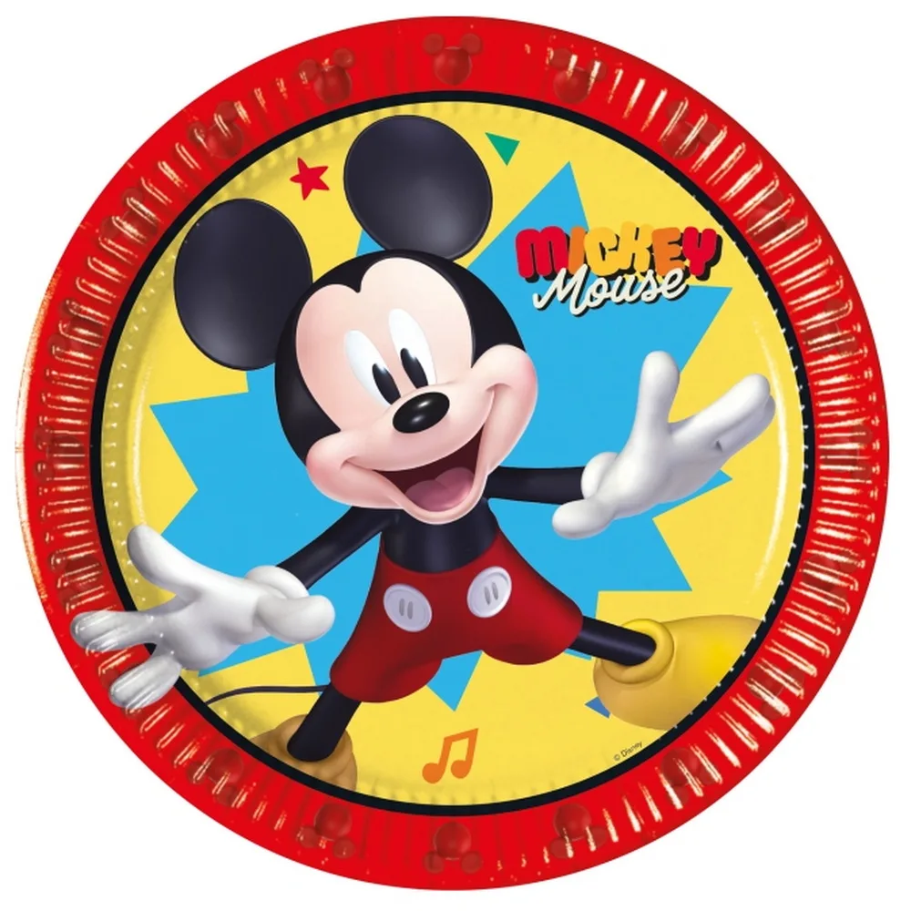 Πιάτα γλυκού Mickey - Jump Into Fun (8 τεμ)