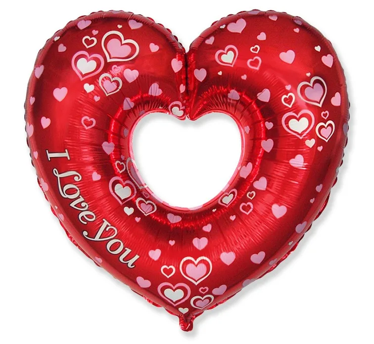 24" Μπαλόνι Καρδιά με τρύπα I Love you