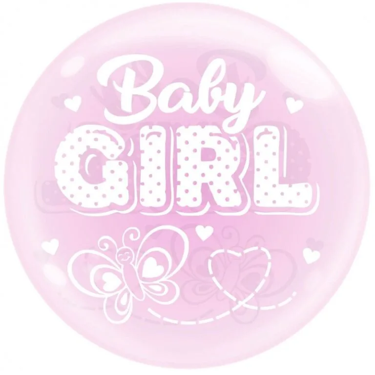 20'' Bobo Μπαλόνι Baby Girl πεταλούδα