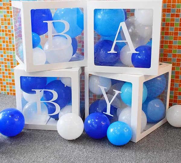 Κουτιά διακόσμησης για μπαλόνια – BABY