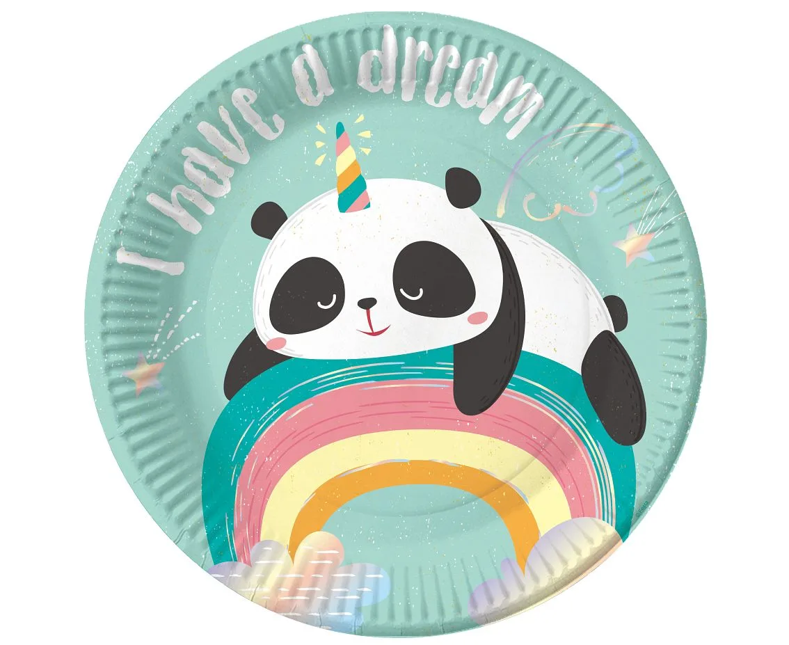 Πιάτα πάρτυ Dreamy Panda (6 τεμ)
