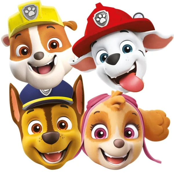 Χάρτινες Μάσκες Paw Patrol (8 τεμ)