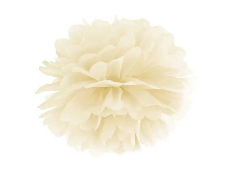 Κρεμ χάρτινο Pom Pom