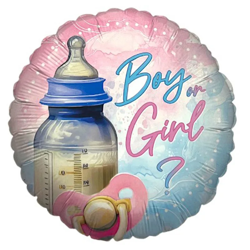 18'' Στρογγυλό Μπαλόνι Μπιμπερό - Boy or Girl