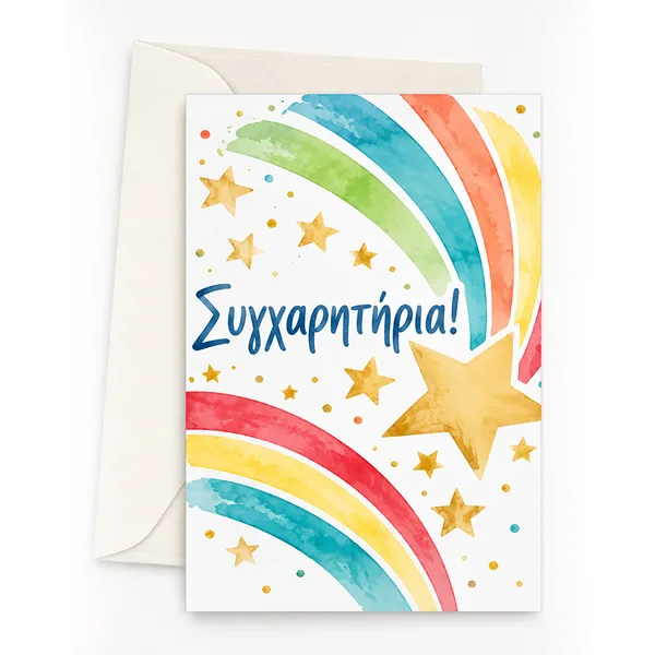Ευχετήρια Κάρτα - Συγχαρητήρια!